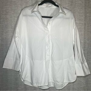 COS White Button Down Shirt  Women Size Medium